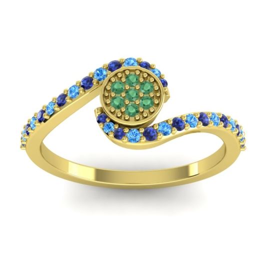 Simple Floral Pave Vapi Ring