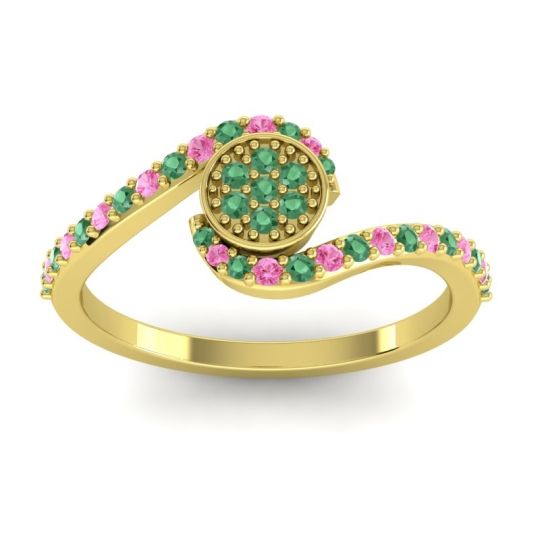 Simple Floral Pave Vapi Ring