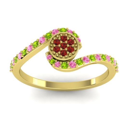 Simple Floral Pave Vapi Ring