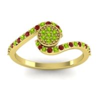Simple Floral Pave Vapi Ring