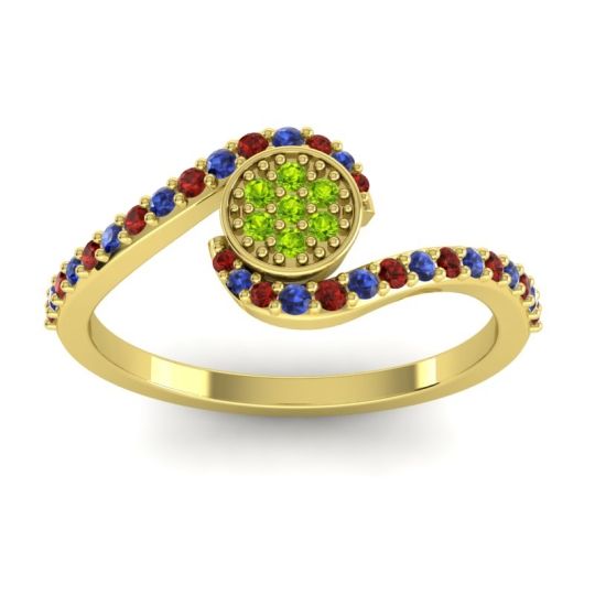 Simple Floral Pave Vapi Ring