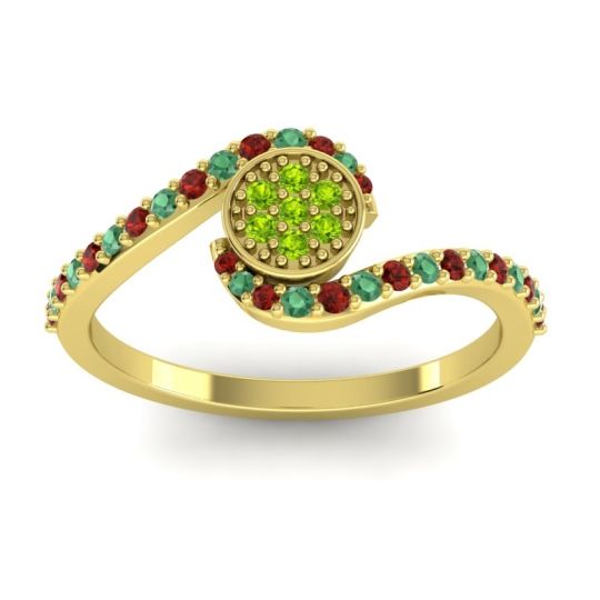 Simple Floral Pave Vapi Ring