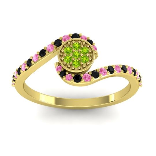 Simple Floral Pave Vapi Ring