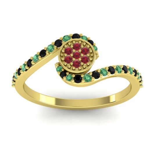 Simple Floral Pave Vapi Ring