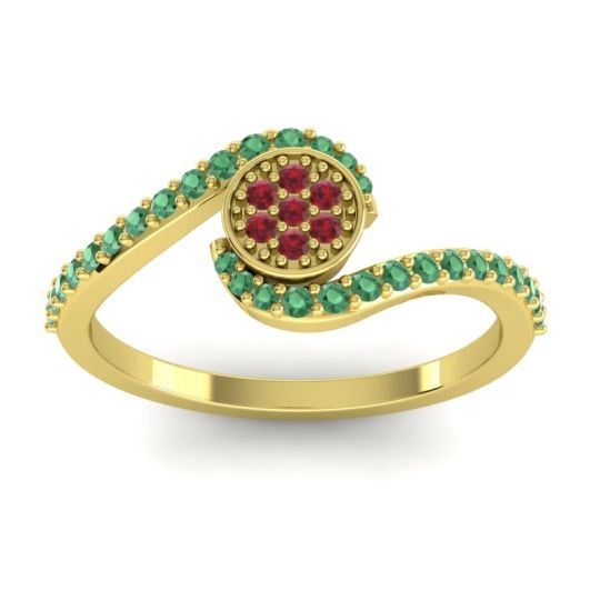 Simple Floral Pave Vapi Ring