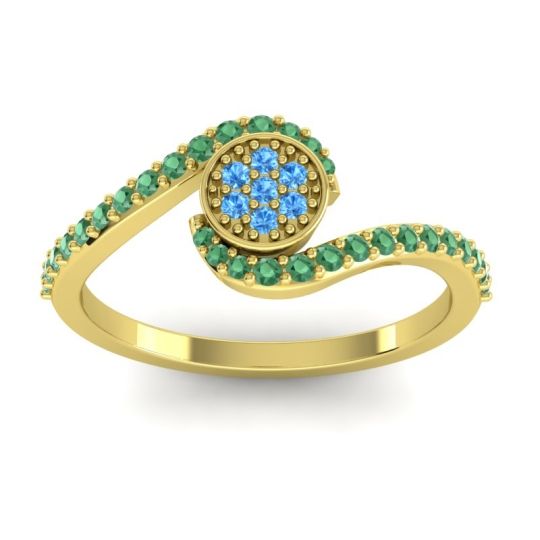 Simple Floral Pave Vapi Ring