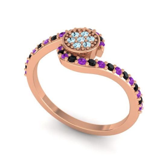Simple Floral Pave Vapi Ring