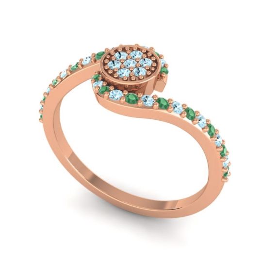 Simple Floral Pave Vapi Ring