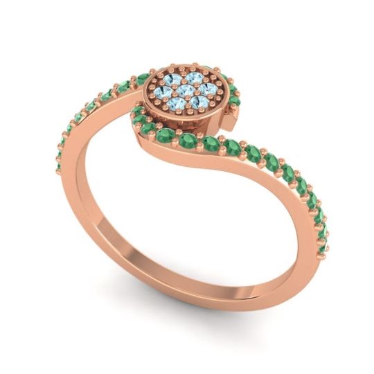 Simple Floral Pave Vapi Ring