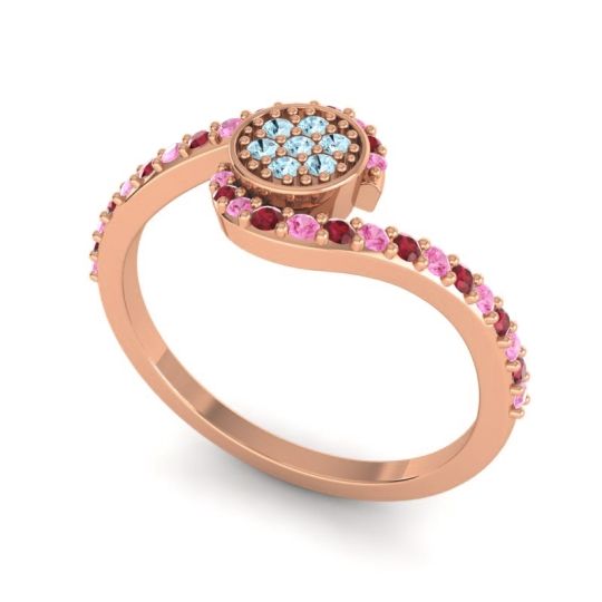 Simple Floral Pave Vapi Ring