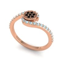 Simple Floral Pave Vapi Ring