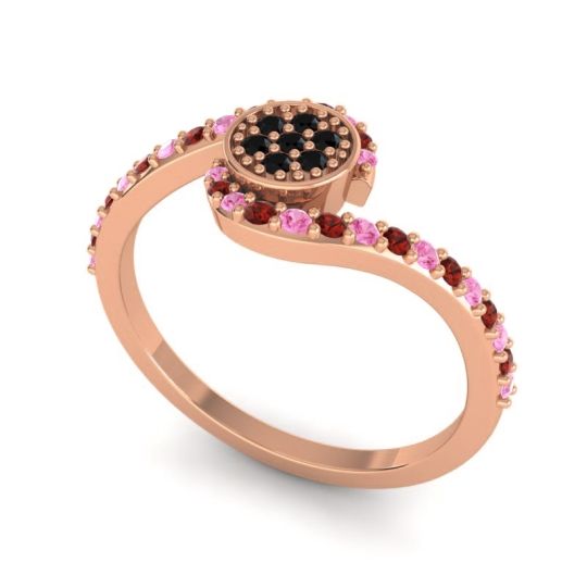 Simple Floral Pave Vapi Ring
