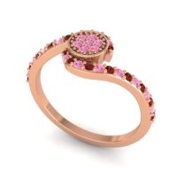 Simple Floral Pave Vapi Ring