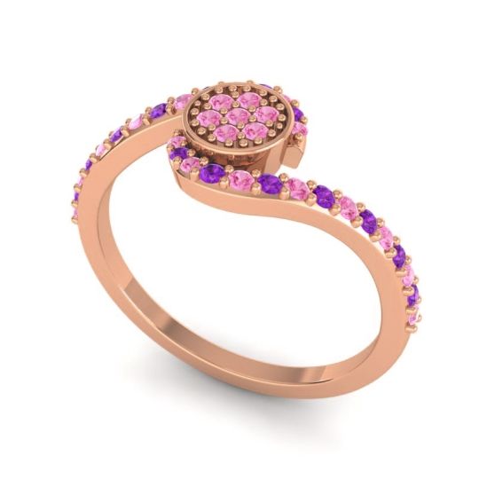 Simple Floral Pave Vapi Ring
