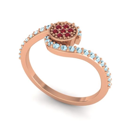 Simple Floral Pave Vapi Ring