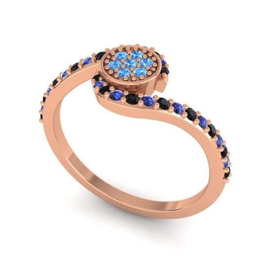 Simple Floral Pave Vapi Ring