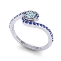 Simple Floral Pave Vapi Ring
