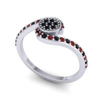 Simple Floral Pave Vapi Ring