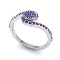 Simple Floral Pave Vapi Ring