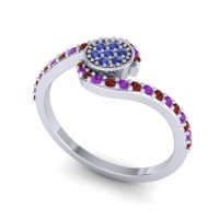 Simple Floral Pave Vapi Ring