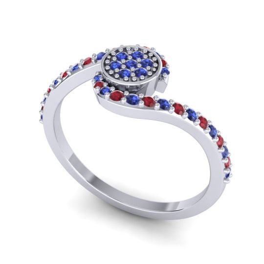Simple Floral Pave Vapi Ring