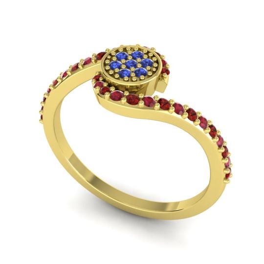 Simple Floral Pave Vapi Ring