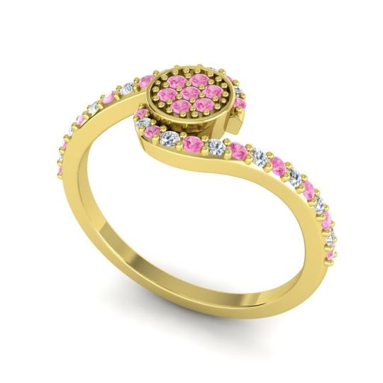 Simple Floral Pave Vapi Ring