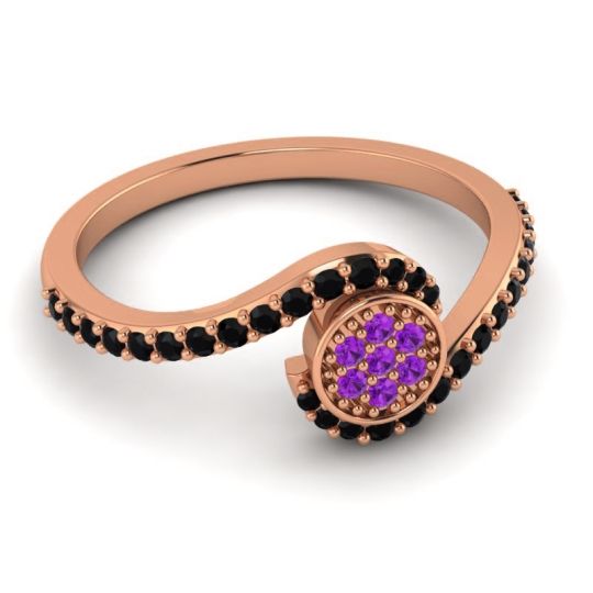 Simple Floral Pave Vapi Ring
