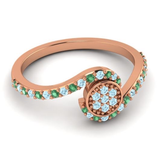 Simple Floral Pave Vapi Ring
