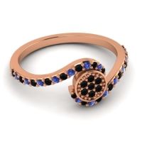 Simple Floral Pave Vapi Ring