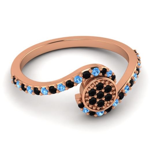Simple Floral Pave Vapi Ring