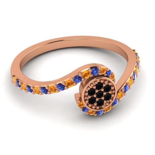 Simple Floral Pave Vapi Ring