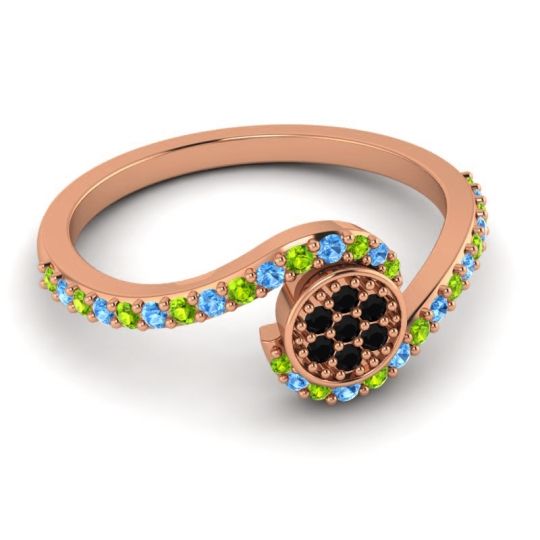 Simple Floral Pave Vapi Ring