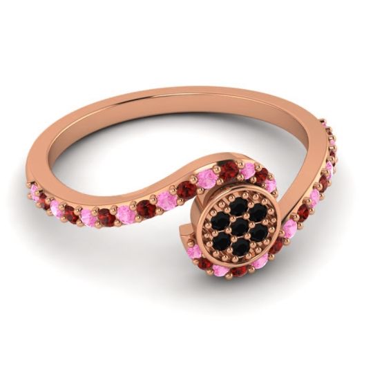 Simple Floral Pave Vapi Ring