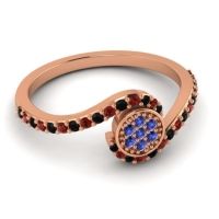 Simple Floral Pave Vapi Ring