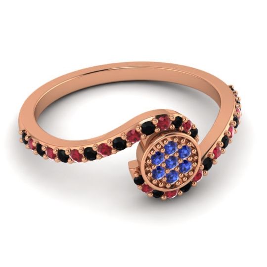 Simple Floral Pave Vapi Ring