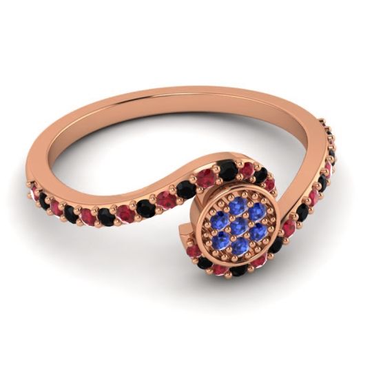 Simple Floral Pave Vapi Ring