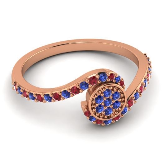 Simple Floral Pave Vapi Ring