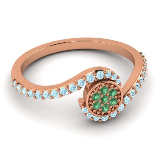 Simple Floral Pave Vapi Ring