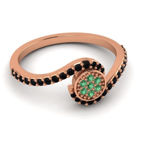 Simple Floral Pave Vapi Ring