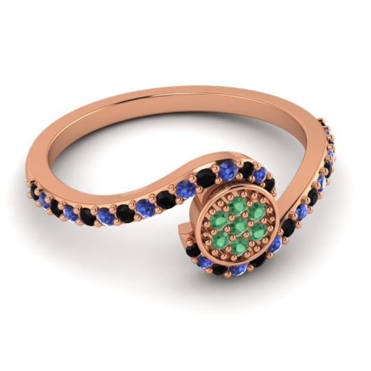 Simple Floral Pave Vapi Ring