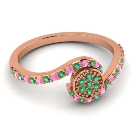 Simple Floral Pave Vapi Ring
