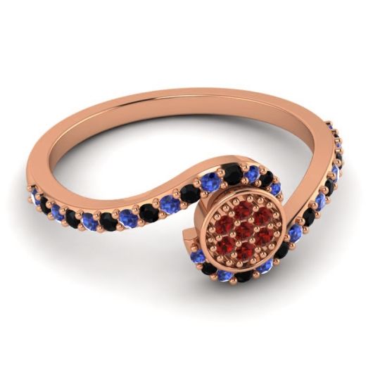 Simple Floral Pave Vapi Ring