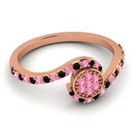 Simple Floral Pave Vapi Ring