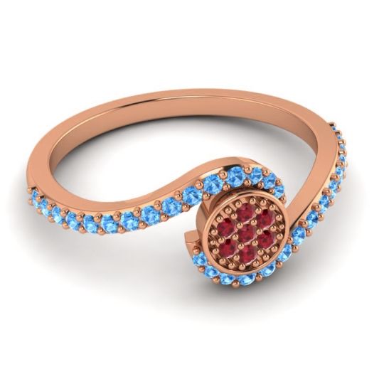 Simple Floral Pave Vapi Ring