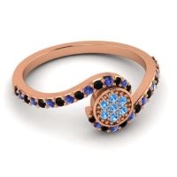 Simple Floral Pave Vapi Ring