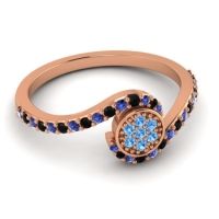 Simple Floral Pave Vapi Ring
