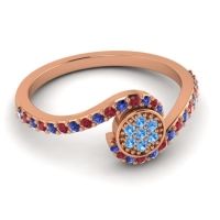 Simple Floral Pave Vapi Ring
