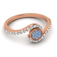 Simple Floral Pave Vapi Ring