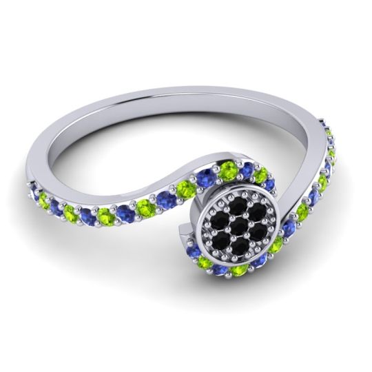 Simple Floral Pave Vapi Ring